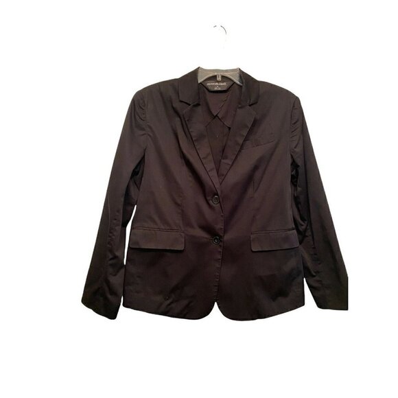 Norma Kamali Black Two Button Blazer Jacket Size‎ 10 Women #NK198102 - Picture 1 of 6